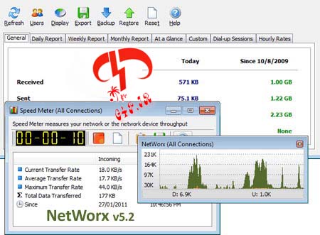 دانلود نرم افزار مدیریت ترافیک اینترنت – NetWorx 5.2